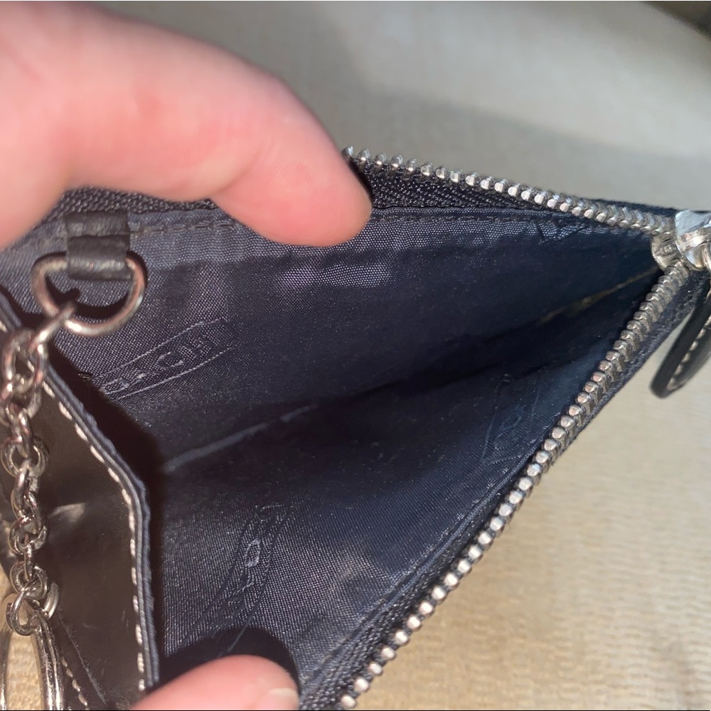 Coach Signature Zip Key Case - Picture 5 of 13